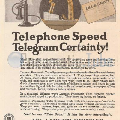 Telephone Speed, Telegram Certainty!
