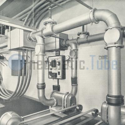 101 Engine room for a full automatic pneumatic tube system in a newspaper office