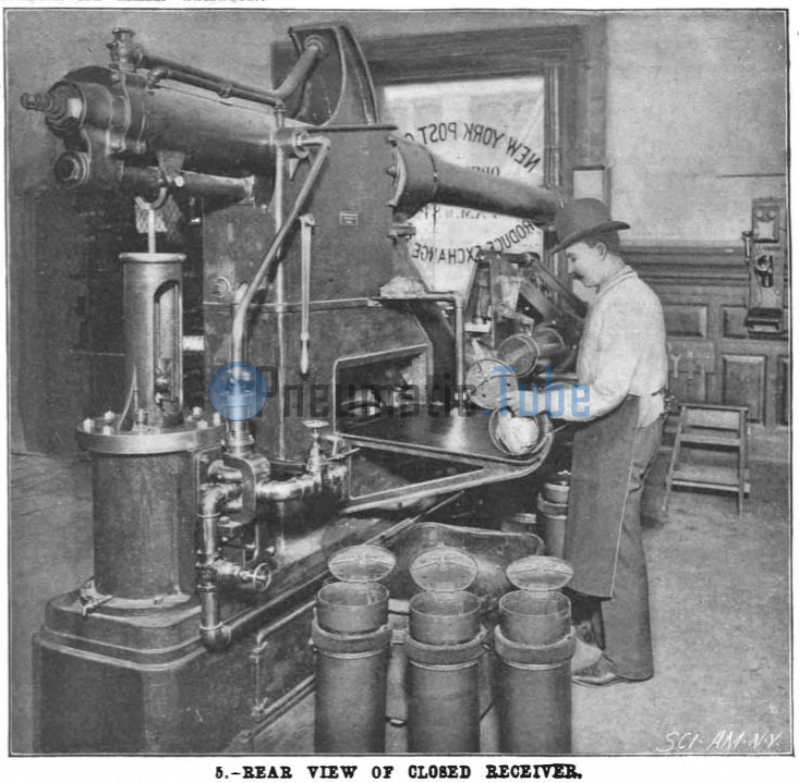 Scientific American Pneumatic Mail Tube System, New York City